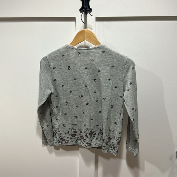 Gorgeous vintage long sleeve cardigan and tee combo, size small floral pattern - Picture 6 of 9